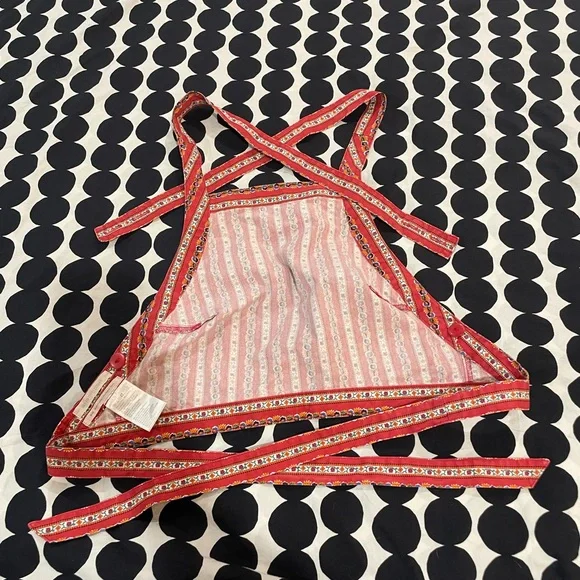 Urban Outfitters UO Brooke Apron Crossback Crop Top, Size Medium - Picture 4 of 9